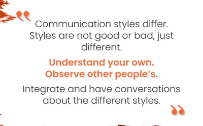 Communication styles differ